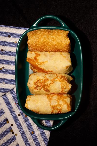 Блинчики с творогом, 500 г (замороженные)